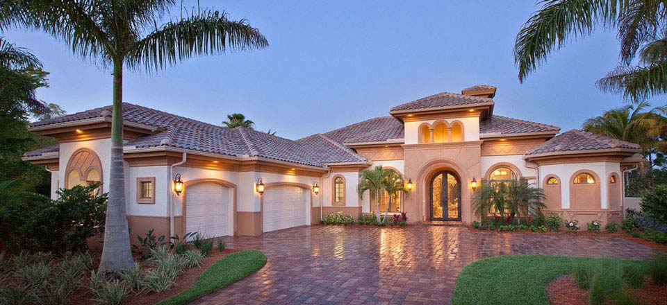 Chatelaine Model in Isla Del Sol at Fiddlers Creek, Naples, Stock Construction